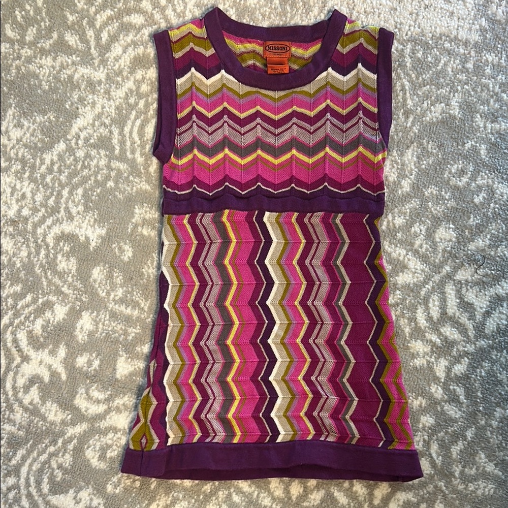 Missoni for Target Chevron Knit dress for kids in Purple and Pink